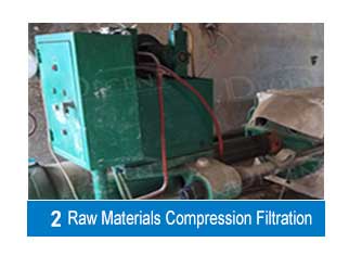 raw materials compression filtration
