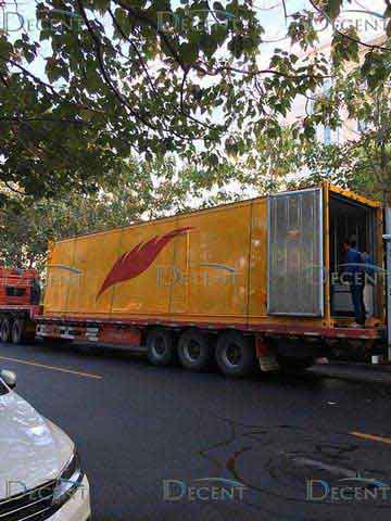 portable container laboratory by truck