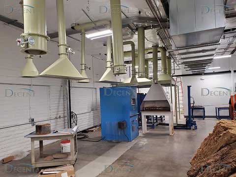 Lab Dedusting System inside view of laboratory