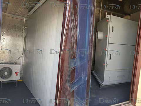 Office & Sample Preparation container lab inside display Office & Sample Preparation container lab inside display