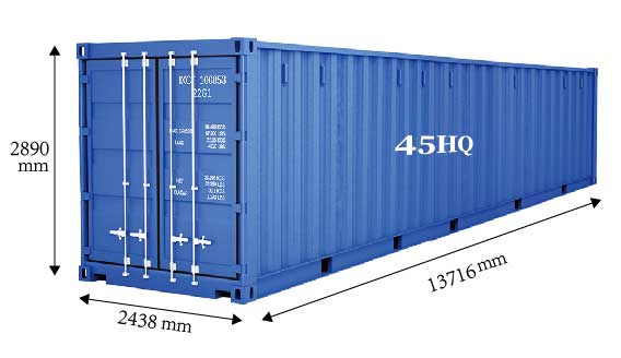 45hq shipping container