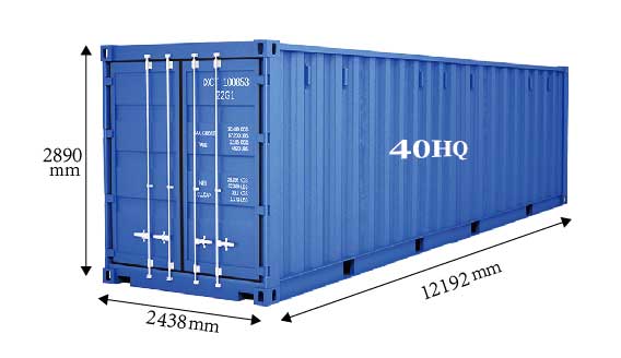 40hq shipping container