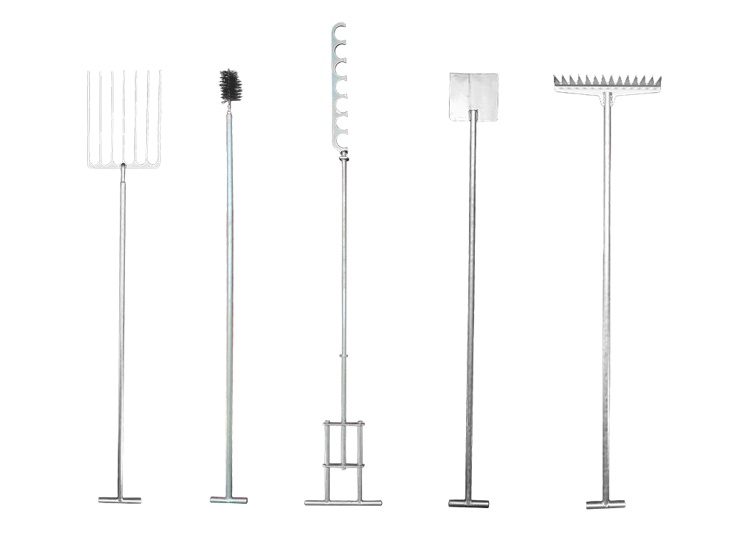 DECENT Fire Assay Furnace Rake/ Cuple Fork/ Furnace Sholve/ Crucible Pouring Tong/ Furnace Brush