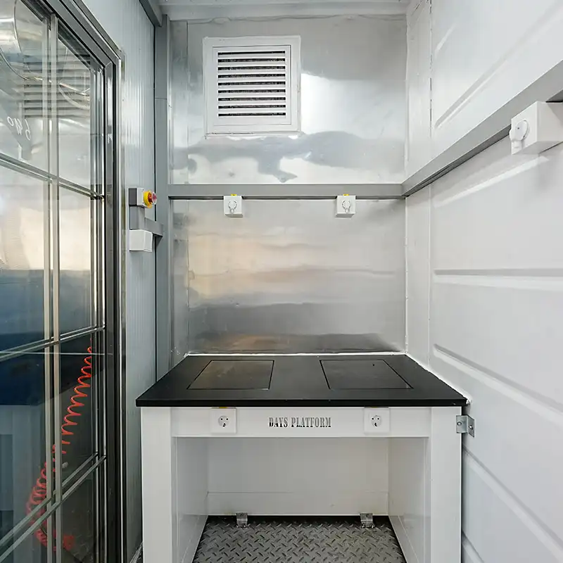 Weighing area platform