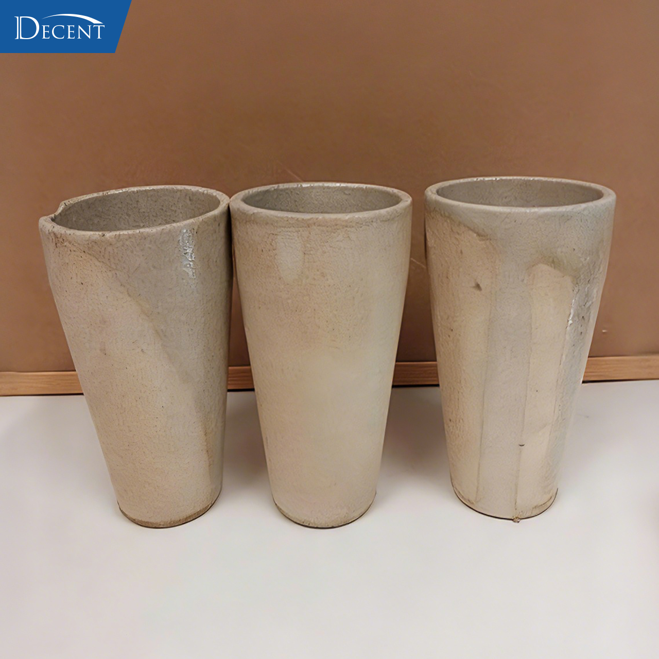 Quality vs. Cost? DECENT Fire Assay Crucibles Deliver the Best of Both Worlds 18 DECENT Post 5 Firing Cycle Clay Crucibles