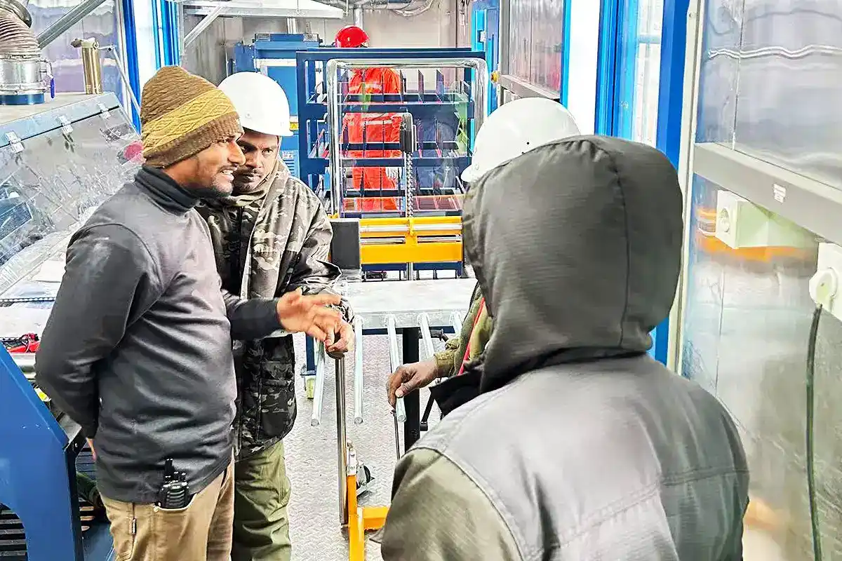 Modular Gold Assay Lab: Triumphant Delivery of All Four Units in Harsh Central Asia 8 On-site product training