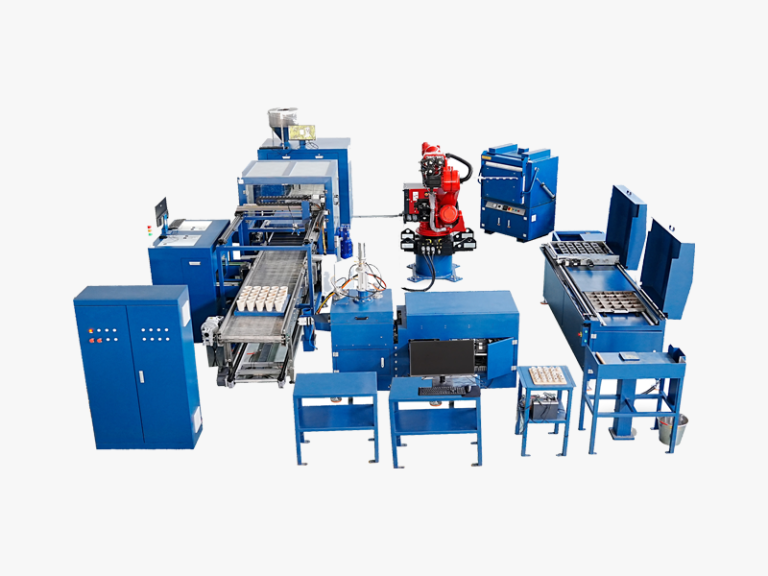 DECENT Automated Fire Assay System complete setup, including automated processing equipment, control monitoring system and auxiliary equipment, representing the complete solution provided by Qingdao Decent Group for mineral laboratories worldwide.