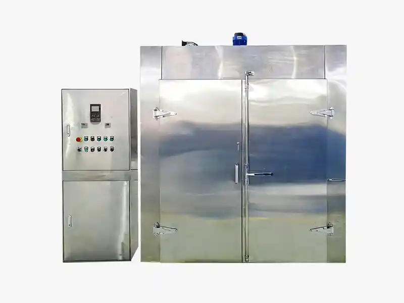 Front view of DECENT gas drying oven with detached control cabinet and double-door chamber