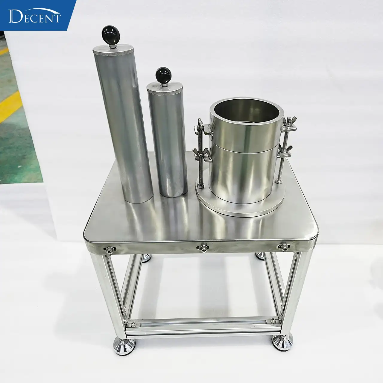 The Invisible Killer: 3 Core TML Testing Equipment Defend Against Solid Bulk Cargo Liquefaction Crisis 8 DECENT TML-D Proctor/Fagerberg Tester single cell setup, professional TML testing equipment for bulk cargo, IMSBC compliant, stainless steel compaction mold and rammers, used for authoritative TML/FMP detection of coarse-grained minerals to avoid maritime liquefaction accidents.