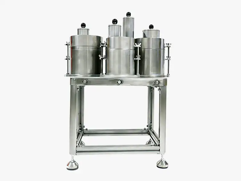 Portuguese-Fanning TML Testing Apparatus, Proctor/Fagerberg Method TML equipment, 3-cell bulk cargo moisture limit tester, stainless steel TML testing device, IMSBC Code compliant TML instrument, Qingdao Decent Group TML apparatus