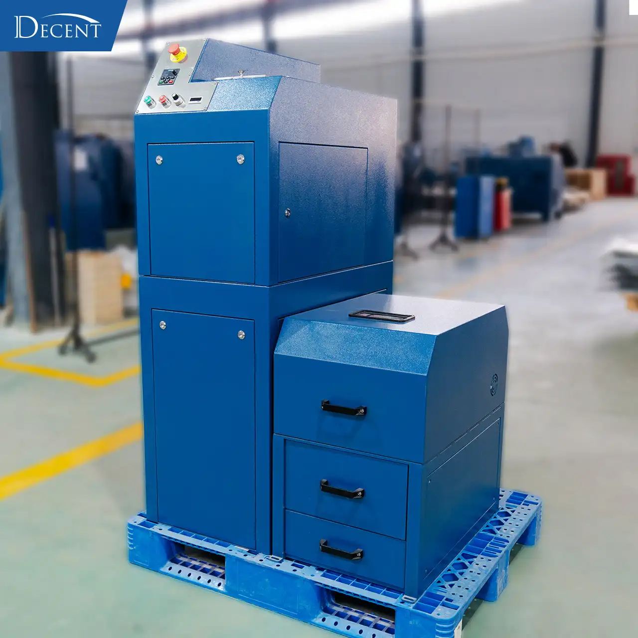 Qingdao Decent Group Jaw Crusher & RSD Combo, integrated lab sample preparation equipment for mineral fire assay and metallurgical testing