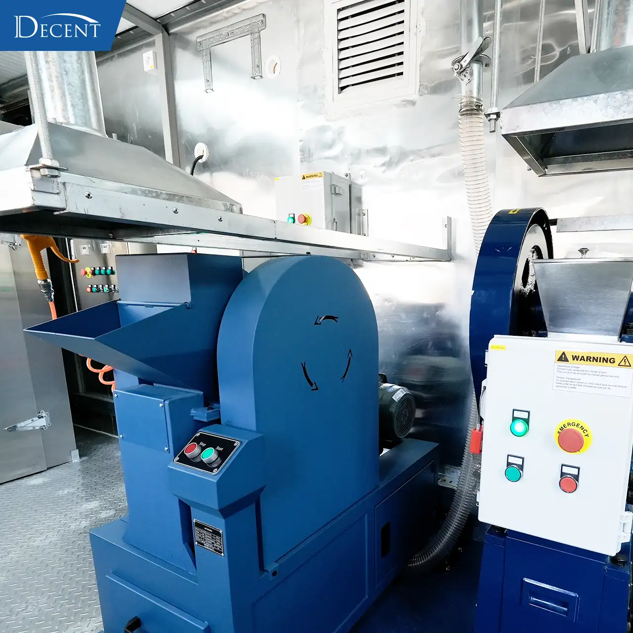Qingdao Decent Group jaw crusher inside Australia on site critical minerals testing lab, dust-controlled ore crushing equipment