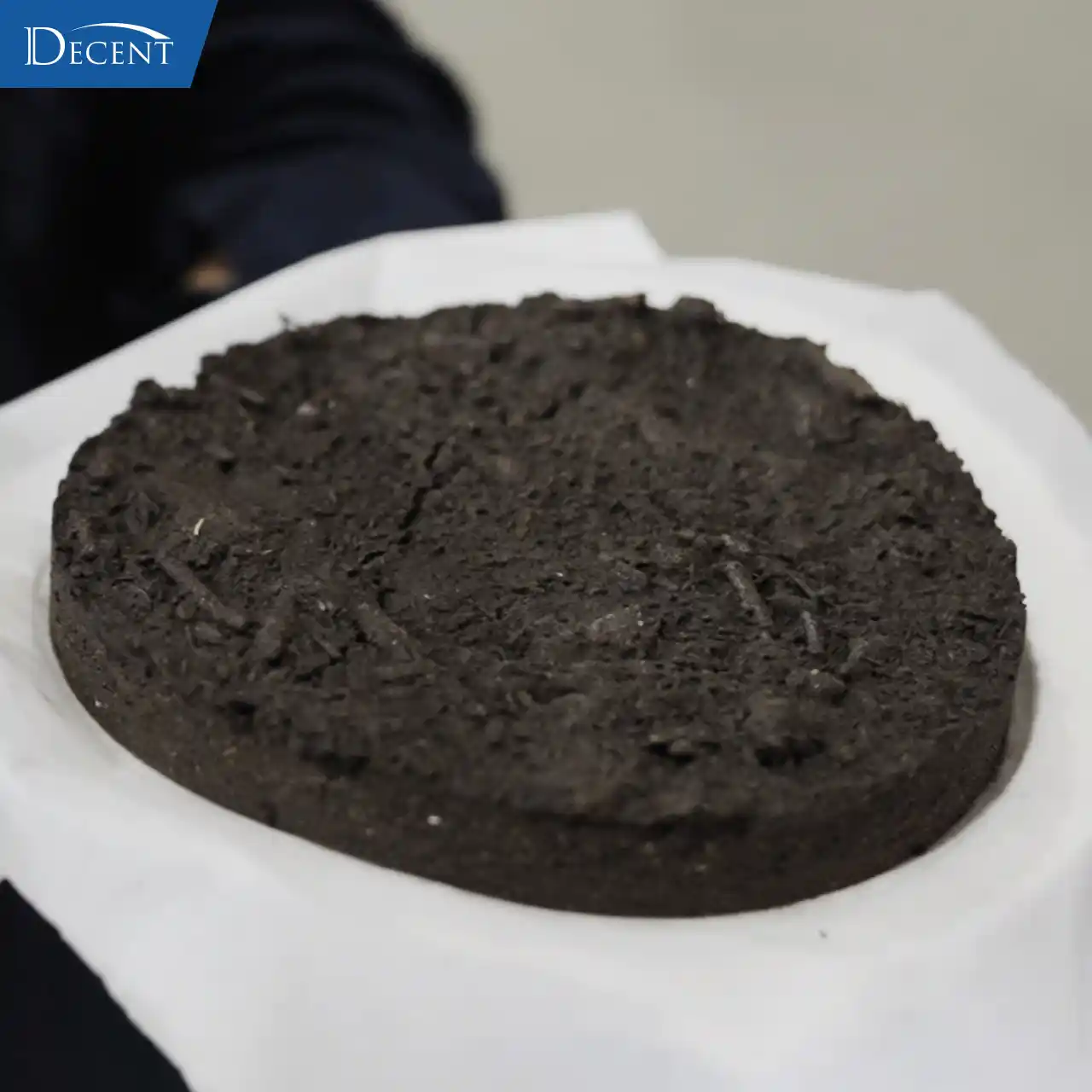 6 Key Tips to Avoid Costly Mistakes When Buying Vertical Cylinder Lab Filter Press for Global Mineral Labs 7 Filter cake from Qingdao Decent Group vertical cylinder lab filter press after mineral slurry dewatering