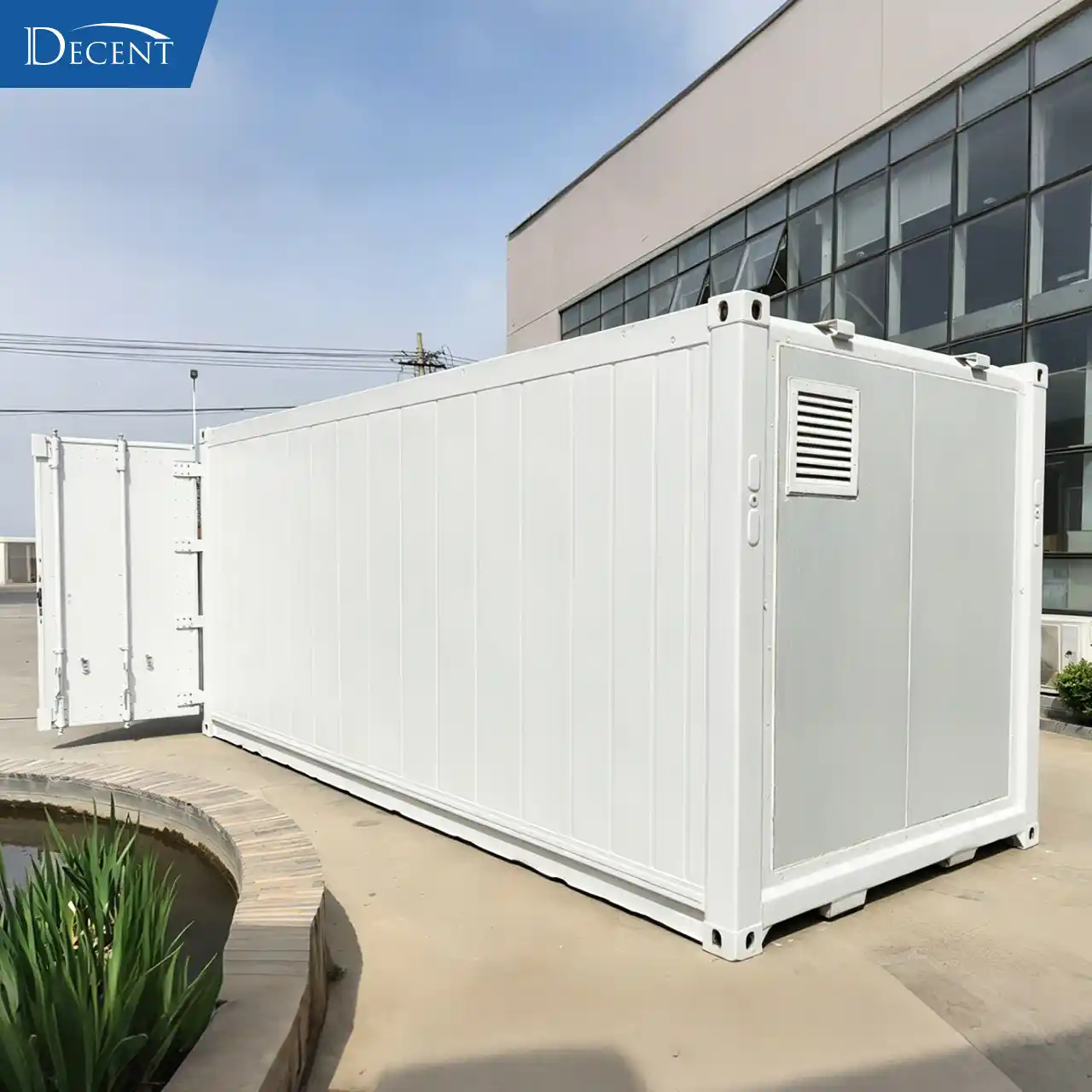 2023 High-Efficiency Compact Sample Preparation Container Lab – Serbia BV Project by Qingdao Decent Group 2 Qingdao Decent Group compact sample preparation container lab rear exterior view for Serbia BV mining project