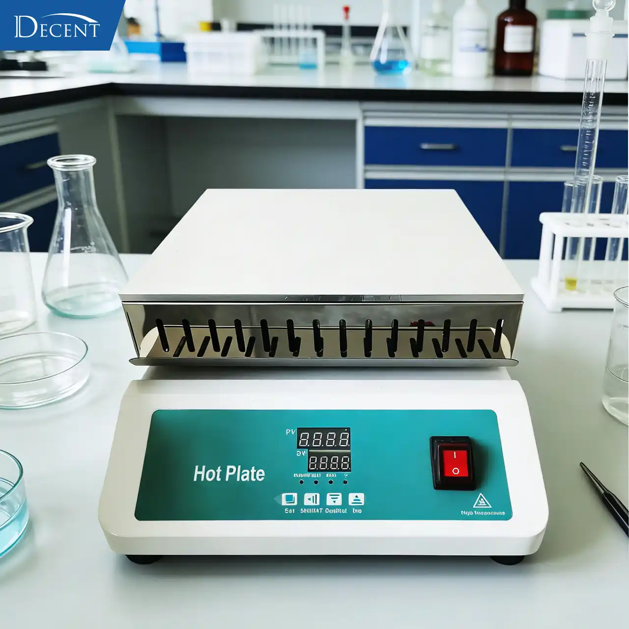 China's Premier Lab Hot Plate Manufacturer DECENT, Redefining Heating Standards 2 DECENT DHP-II mineral digestion hot plate – acid-proof heating surface and chemical-resistant construction for high-throughput labs.
