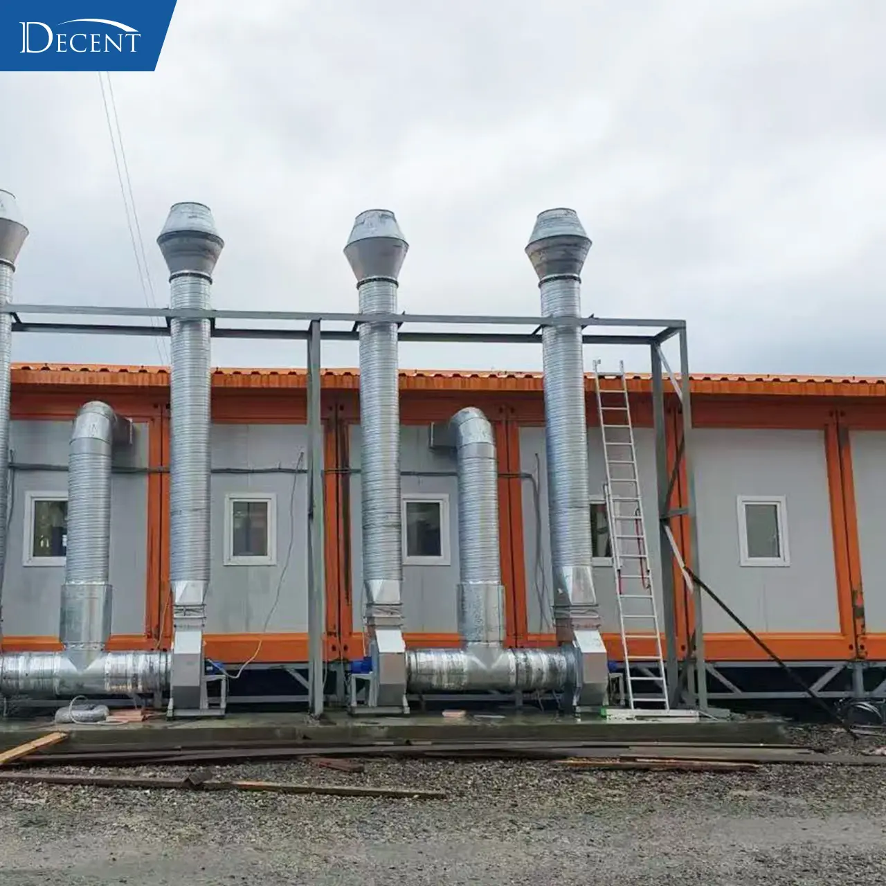Premium Fire Assay Laboratory Turnkey Solution Empowers Top Russian Gold Mine 1 Qingdao Decent Group fire assay laboratory turnkey solution, exterior modular fire assay lab with installed dust collection exhaust system for Russian gold mine project
