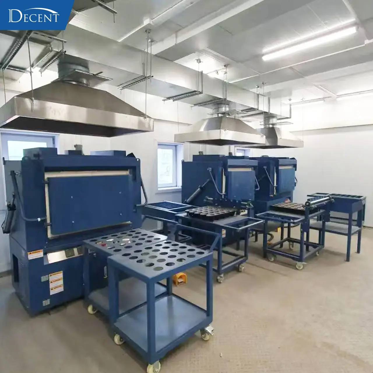 Premium Fire Assay Laboratory Turnkey Solution Empowers Top Russian Gold Mine 3 Qingdao Decent Group fire assay laboratory turnkey solution, fire assay furnaces and supporting mobile auxiliary tools installed in modular lab for Russian gold mine project