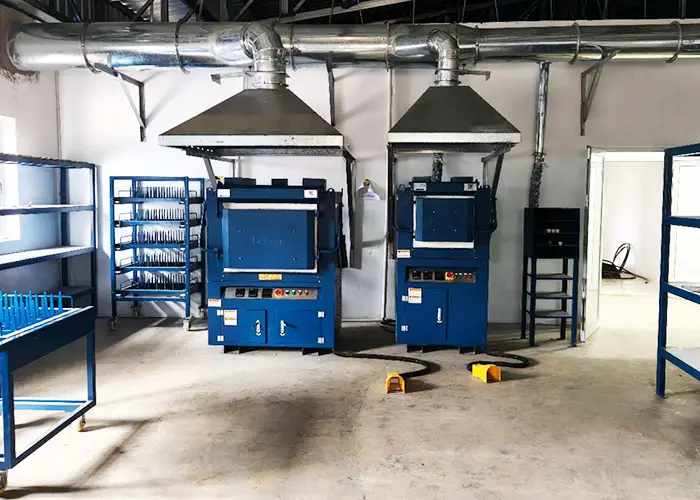 Cover view of fully equipped fire‑assay high‑temperature workstation supporting fire assay workflow integration by Qingdao Decent Group