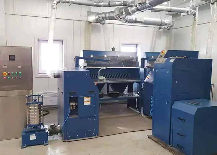 Qingdao Decent Group fire assay laboratory turnkey solution, core fire assay equipment installed for Russian gold mine laboratory project.